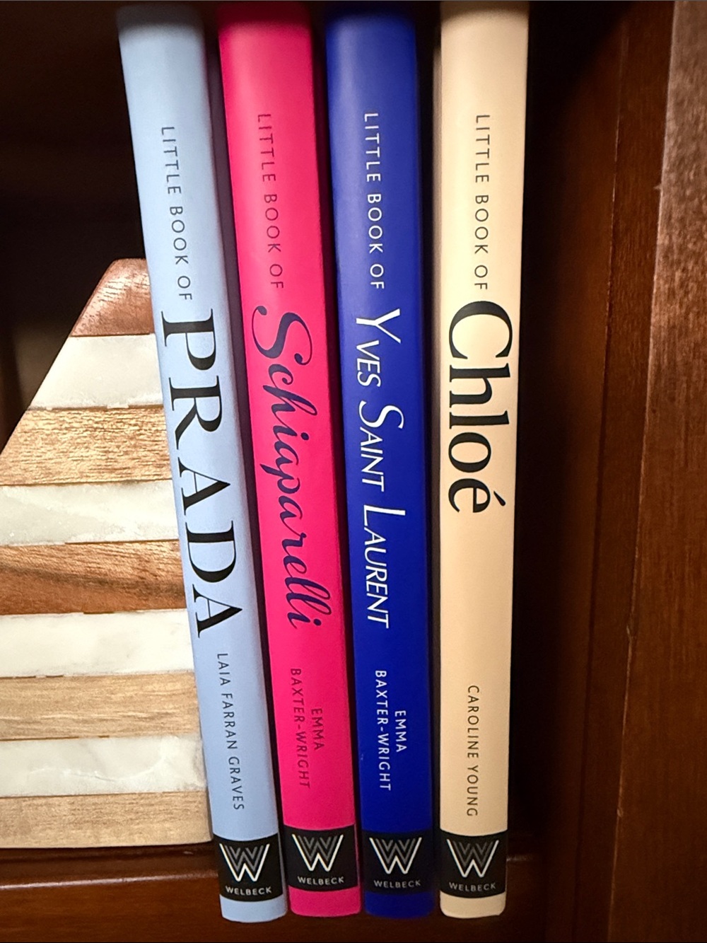 Little Books of Fashion Set of 4 Prada YSL Chloé Schiaparelli Hardcover